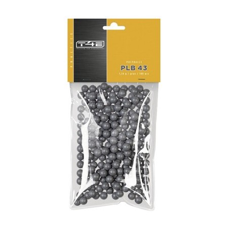 Billes synthetiques plinking t4e practice plb43 cal. .43 sachet de 100