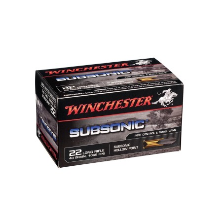 Cart. winchester subsonic 42 max .22 lr smhp point