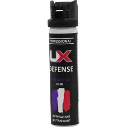 Bombe ux 75ml gaz cs capot clapet