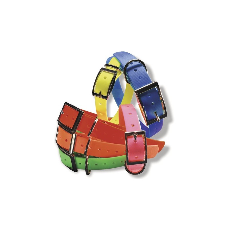 Collier pisteurs polyuréthane vert 65cm x 25mm