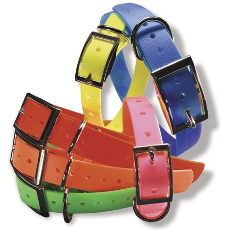 Collier pisteurs polyuréthane vert 65cm x 25mm