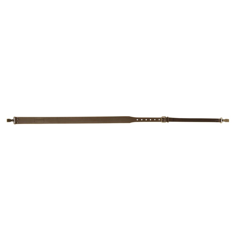 Bretelle fusil en croute de cuir, mousquetons - co