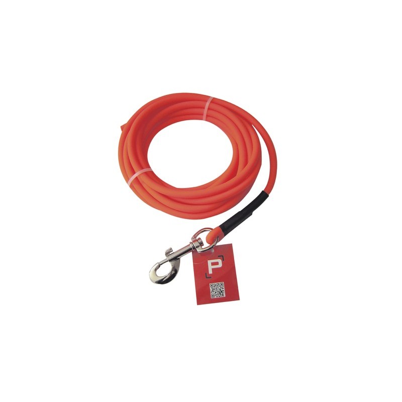 Longe tubulaire pisteurs pvc orange 15m ø 8mm