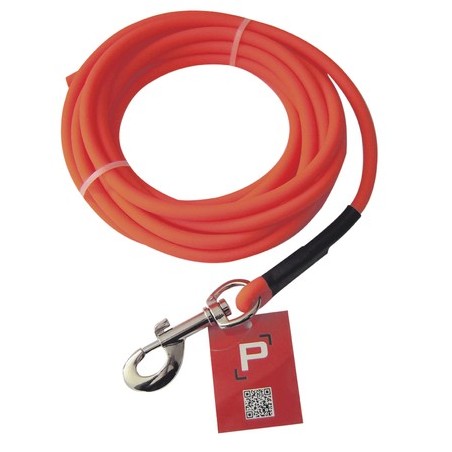 Longe tubulaire pisteurs pvc orange 15m ø 8mm