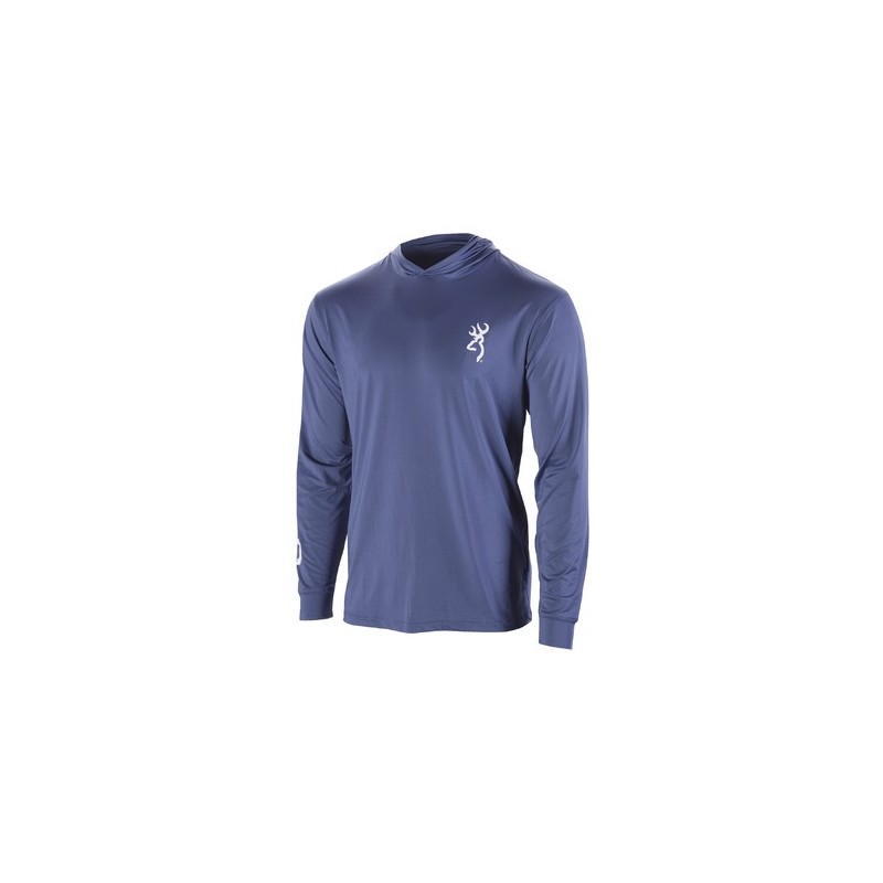 T-shirt browning teamspirit bleu indigo manches longues t. xl
