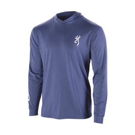 T-shirt browning teamspirit bleu indigo manches longues t. xl