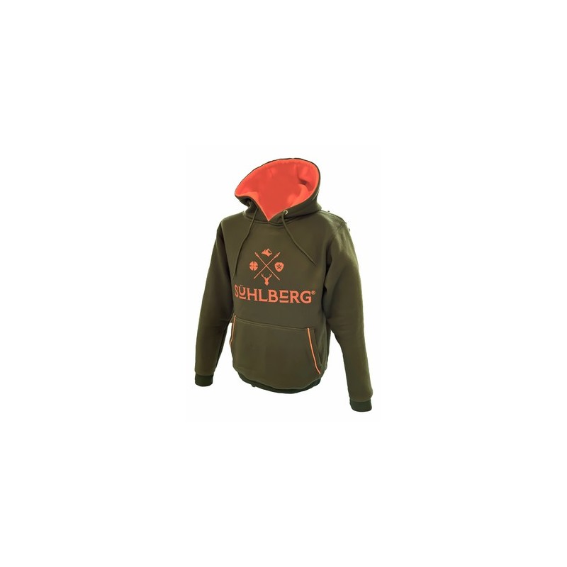 Sweat à capuche sühlberg logo vert t. m