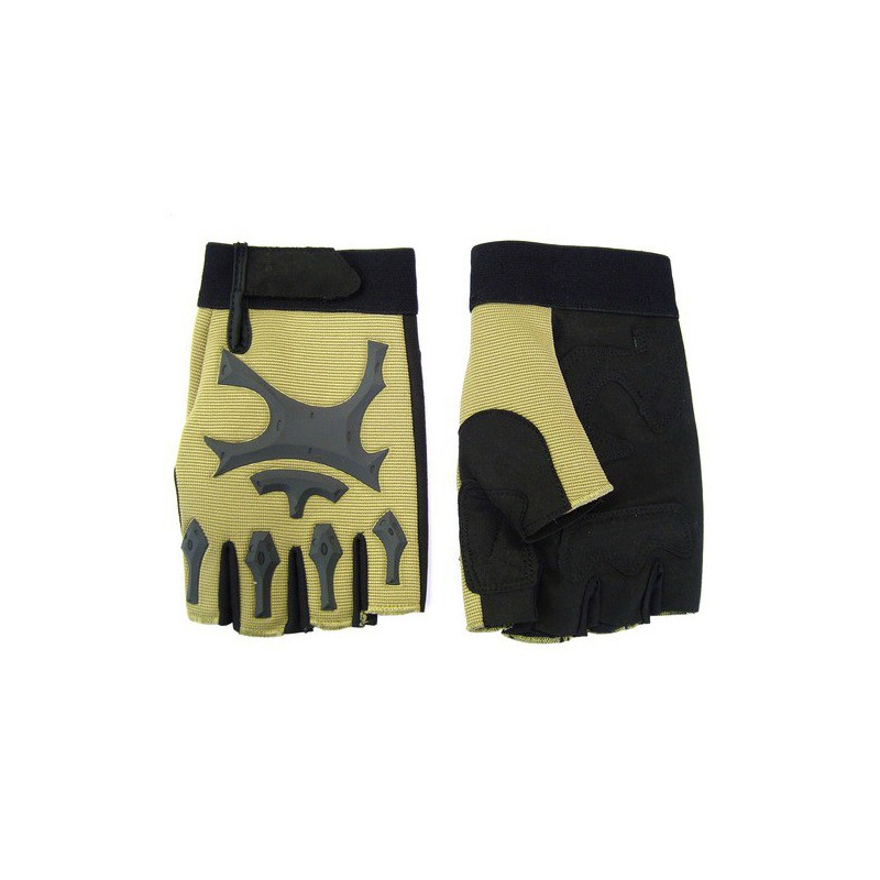 Royal fingersless gloves large size tan