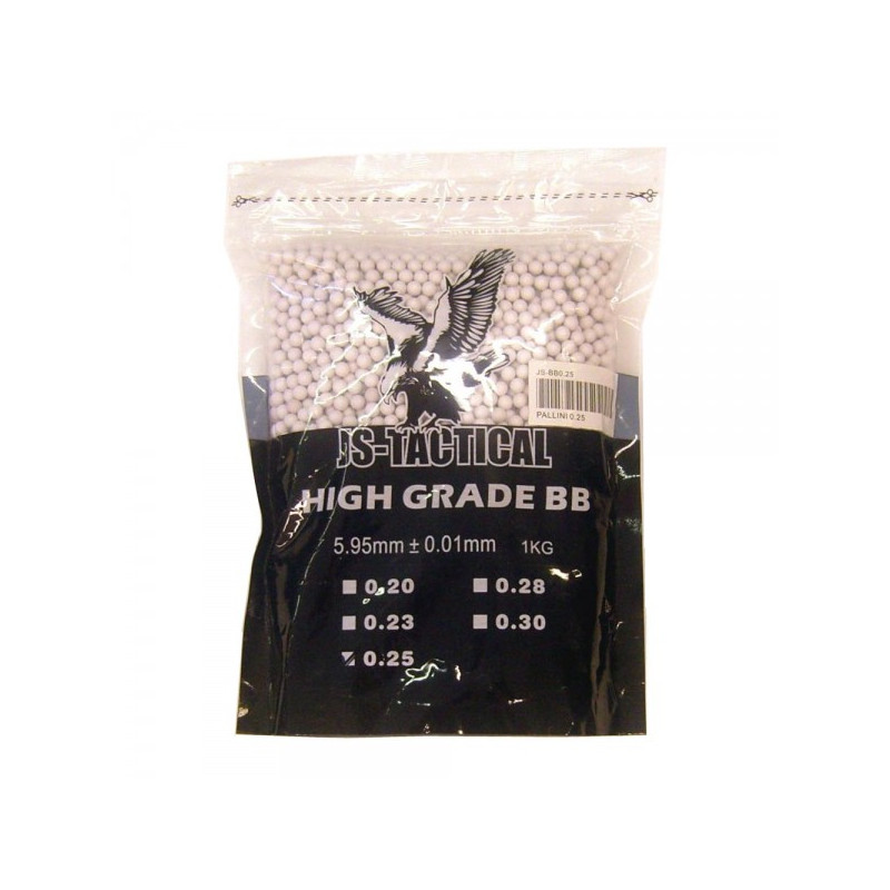 Js-tactical ball pellets 0.25g white