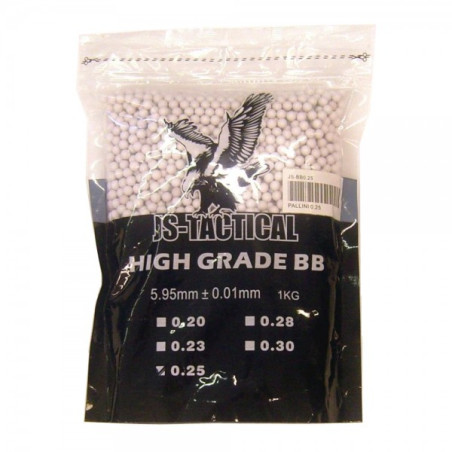 Js-tactical ball pellets 0.25g white