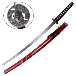 Set de katana rouge
