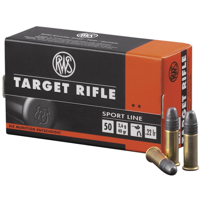50 Cartouches RWS Sport Line Target Rifle Cal.22LR