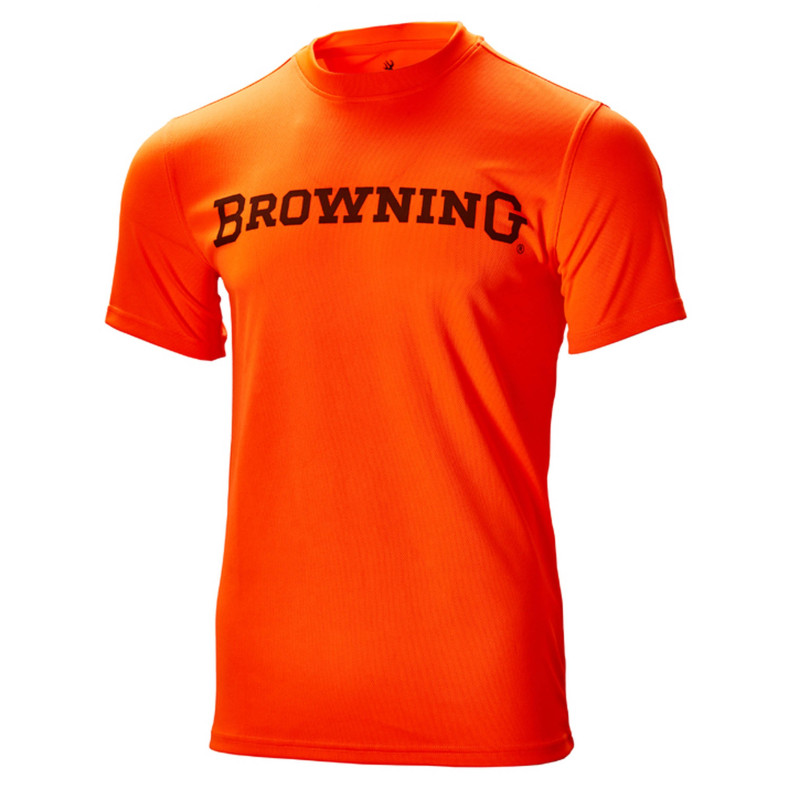 T-shirt teamspirit orange blaze browning taille l