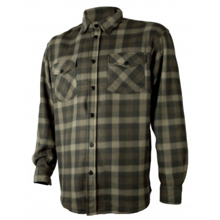 Chemise polaire verte foncee