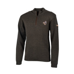 Pull somlys col zip sanglier t4xl