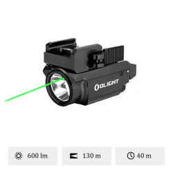 Lampe olight baldr rl mini 600 lumens noir