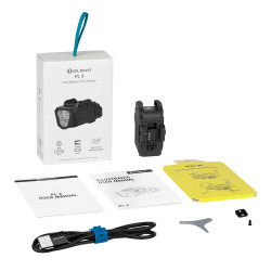 Lampe olight pl x 1200 lumens double faisceau rail universel