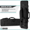 Housse savior urban warfare 36" double rifle case noir