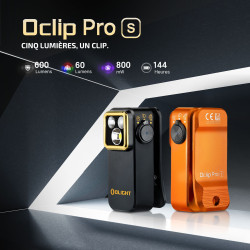 Lampe olight oclip pro s 600 lumens