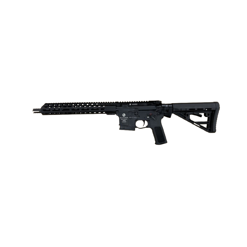 Cara. semi-auto schmeisser ar15 m4fl noir cal. .223 rem 10 + 1 coups canon 31,75cm canon 12,5" fileté ø 1/2x28