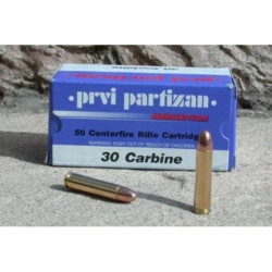 Cart. partizan cal. .30 carbine fmj-rn 110 gr bte