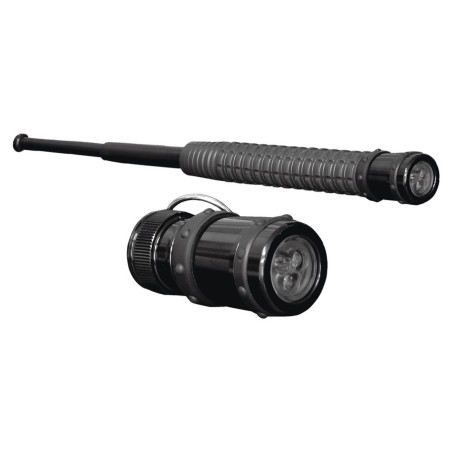 Torche additionnelle matraque telescopique noir cr2032