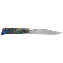 Couteau alpin lame 110mm manche cannelle