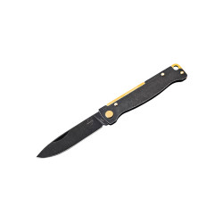Couteau atlas black stonewash copper lame 71mm boker plus