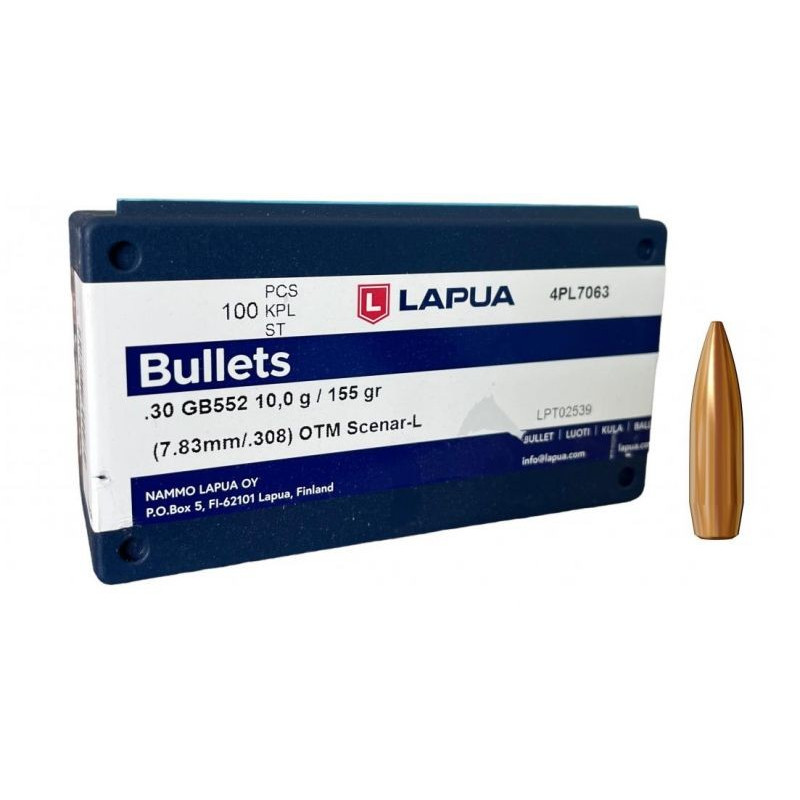 Ogives lapua scenar cal 308, 155gr