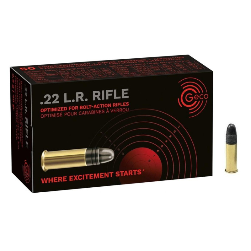 Munitions Geco Rifle Cal.22LR 40 Grs