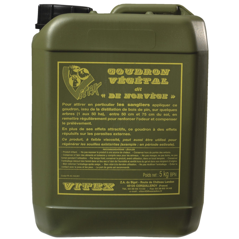 Bidon 5kg vitex goudron végétal de norvège