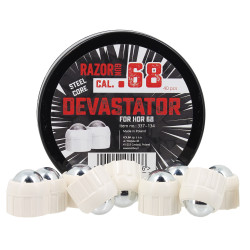 Balles acier - devastator - blanches pour hdr68 - .68 (x40)