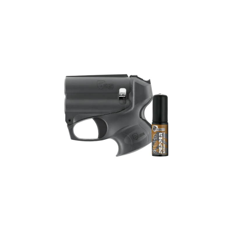 Pist pgs ii kit black p2p avec lampe 200 lumens integree et bombe au poivre 11ml