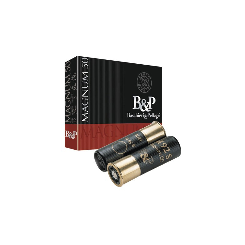 Cart. betp magnum 50 cal. 12 / 76 mm n° 4 50 g bj b