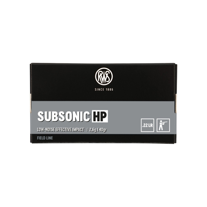 Cartouches RWS Subsonic Cal.22 LR