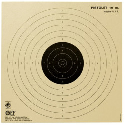 Paquet 100 cibles pistolet 10m 17x17