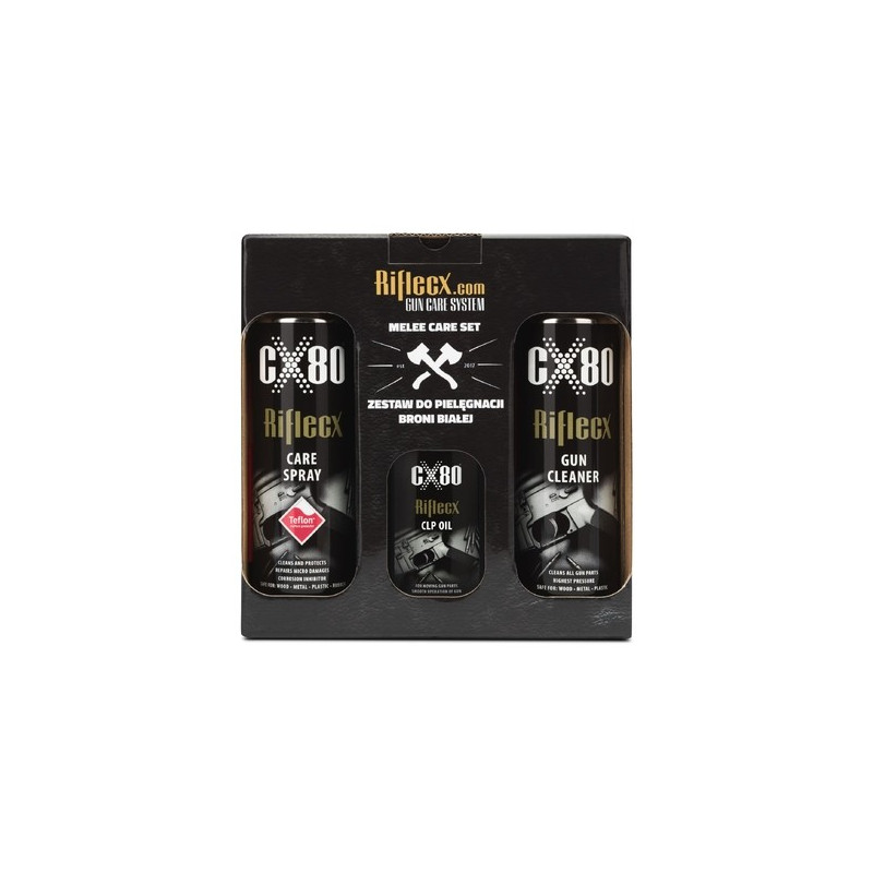 Kit entretien armes riflecx melee set 3 produits