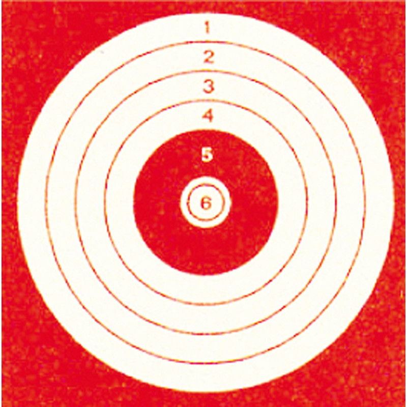 Cibles 10x10 rouge par 1000