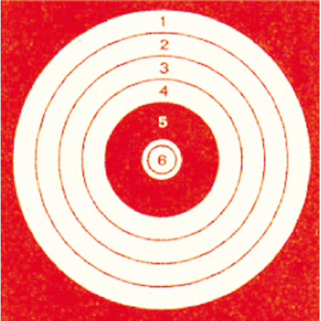 Cibles 10x10 rouge par 1000