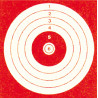 Cibles 10x10 rouge par 1000
