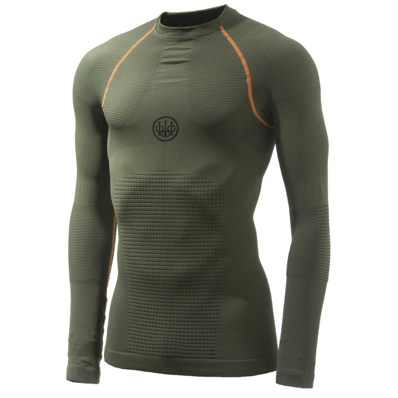 T-shirt beretta body mapping 3d vert manches longues t. s/m