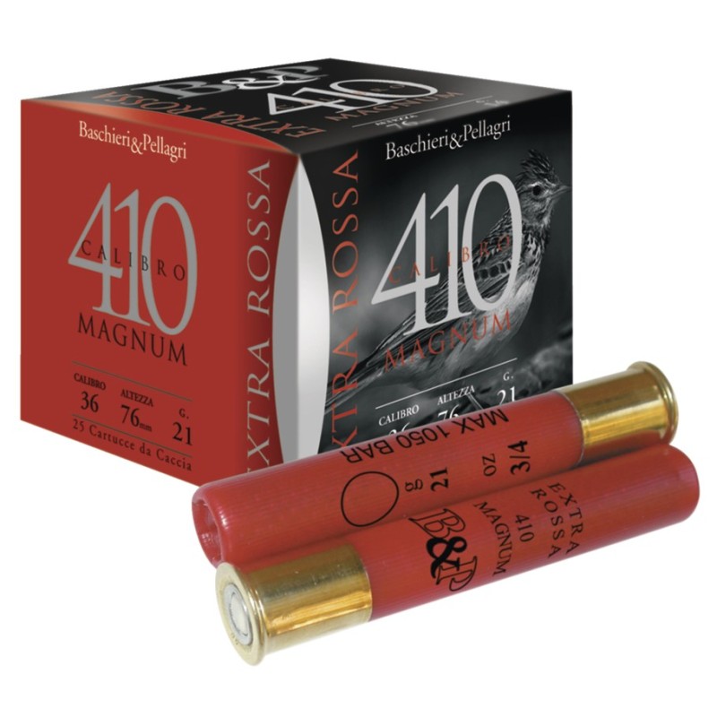 Cart. betp extra rossa 410 magnum cal. 410 / 76 mm plomb 5
