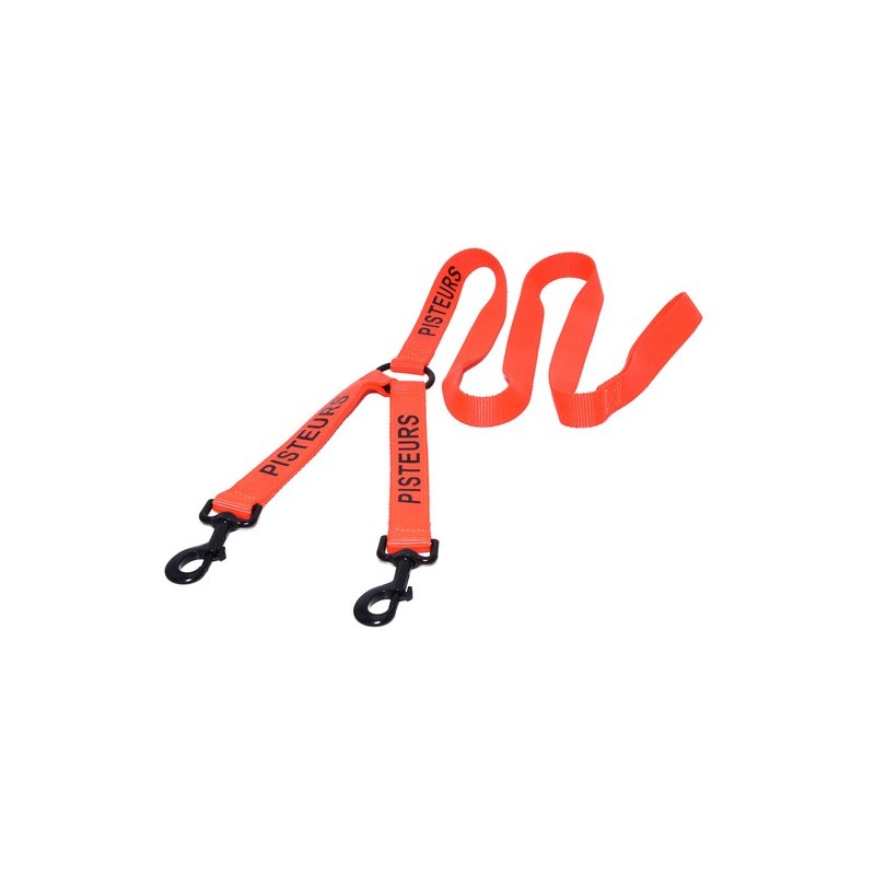 Laisse pisteurs nylon orange