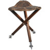Trépied pisteurs en bois 75 cm pieds métal
