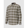 Chemise en coton verney carron a carreaux jaune/marron montarcy taille 2xl