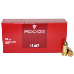 1000 Cartouches Fiocchi Cal.45ACP FMJ 230 Grs