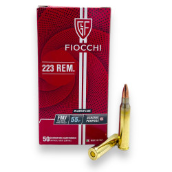 1000 Cartouches Fiocchi Cal.223 Rem 55 Grs