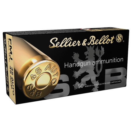 1000 Munitions Sellier et Bellot Cal.45 ACP 230 Grs