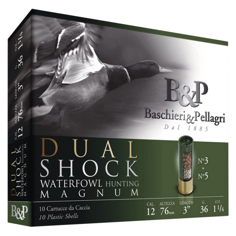 Cart. cuivre betp dual shock magnum 36 cal. 12 / 76