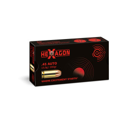1000 Cartouches Geco Cal.45ACP Hexagon 200Grs